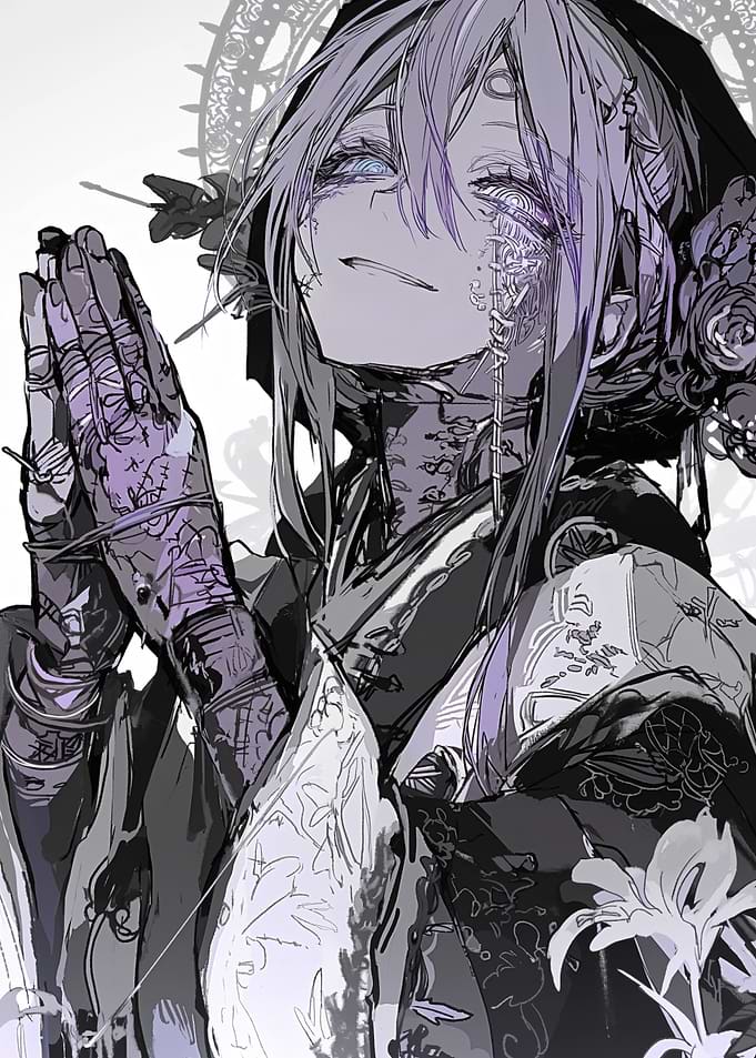 Anime Character with Intricate Details