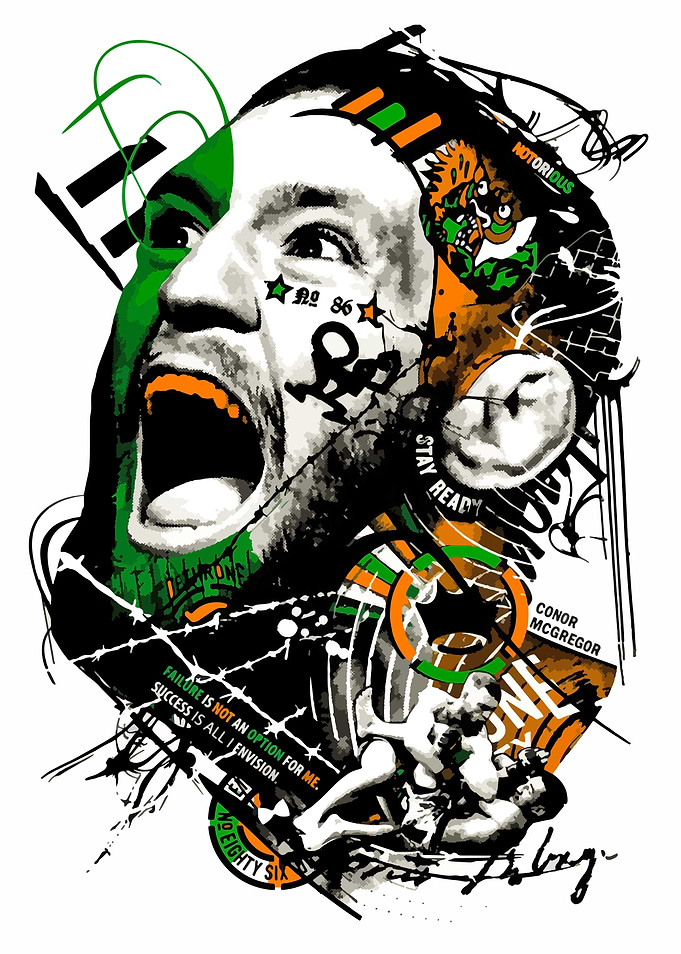 Conor McGregor Graphic Art Portrait