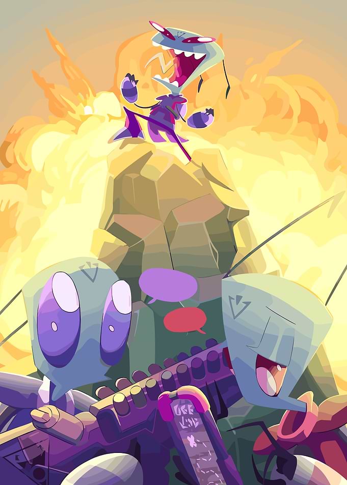 Invader Zim Cartoon Chaos