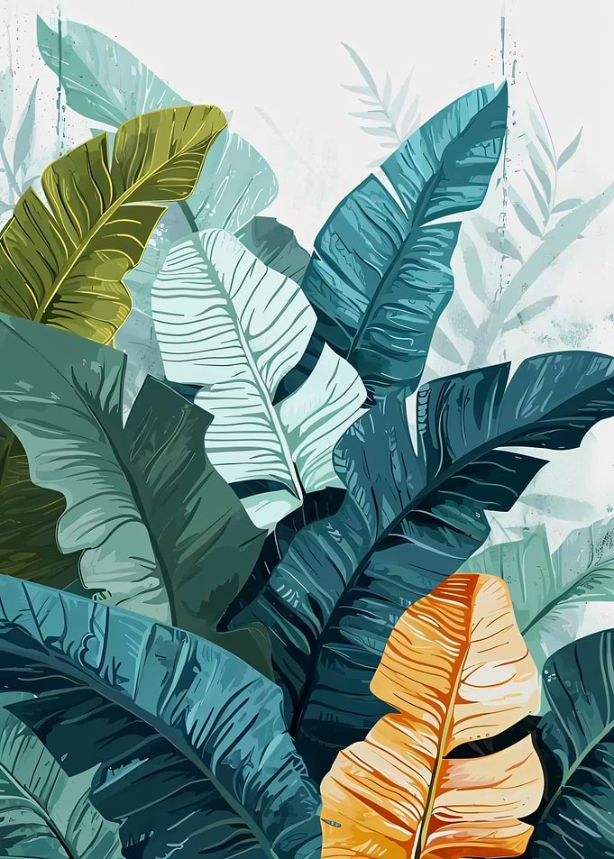 Tropical Leaves Illustration