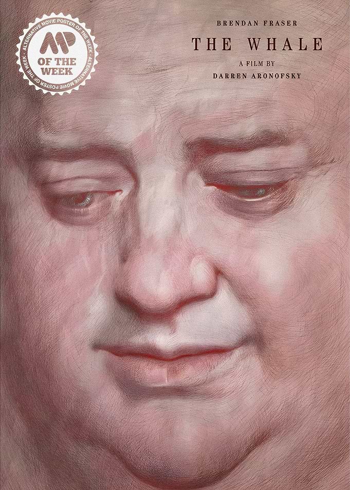 The Whale movie poster, Brendan Fraser