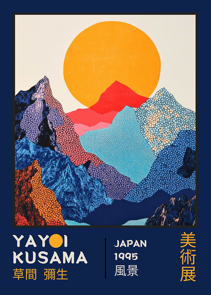 Yayoi Kusama Exhibition Poster