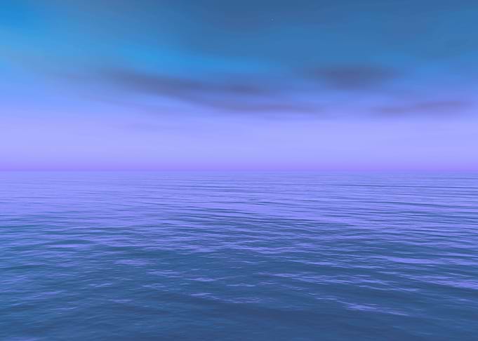 Calm Blue Ocean and Sky