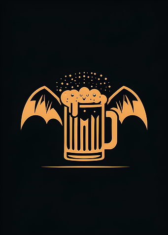 Bat Winged Beer Mug Halloween
