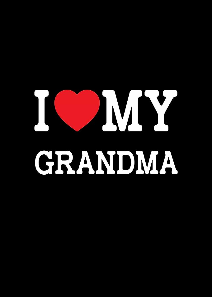 I Love My Grandma Family Graphic