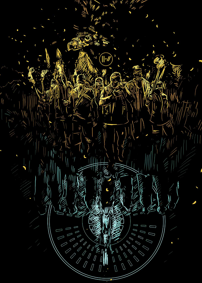Twenty One Pilots Band Illustration