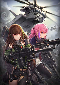 Girls with Guns and Helicopter