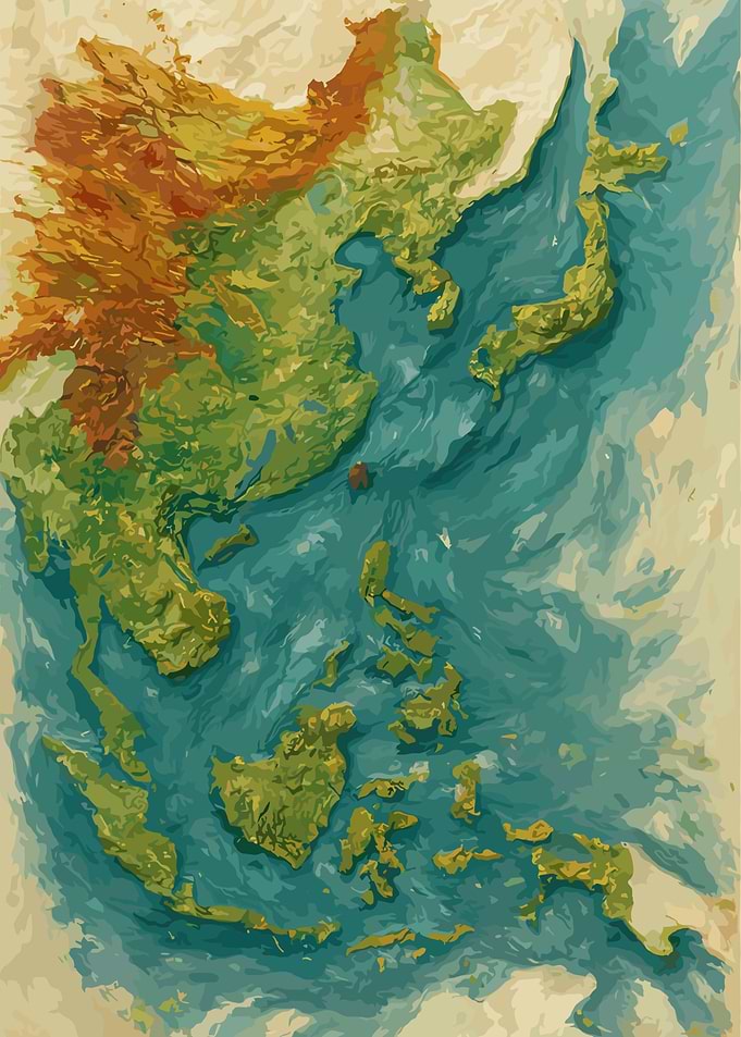 Detailed Map of Asia