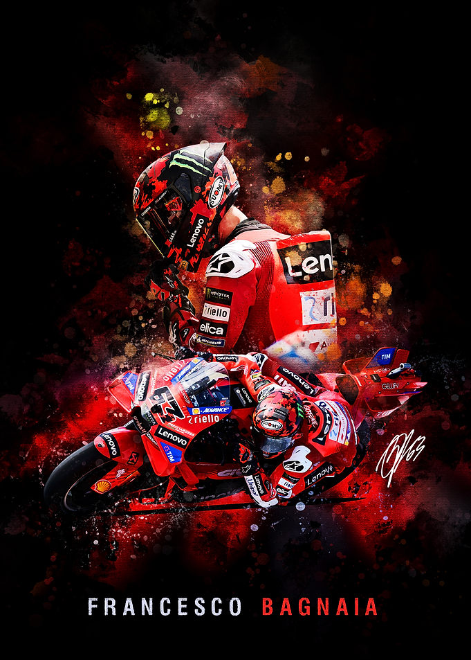 Francesco Bagnaia MotoGP Art