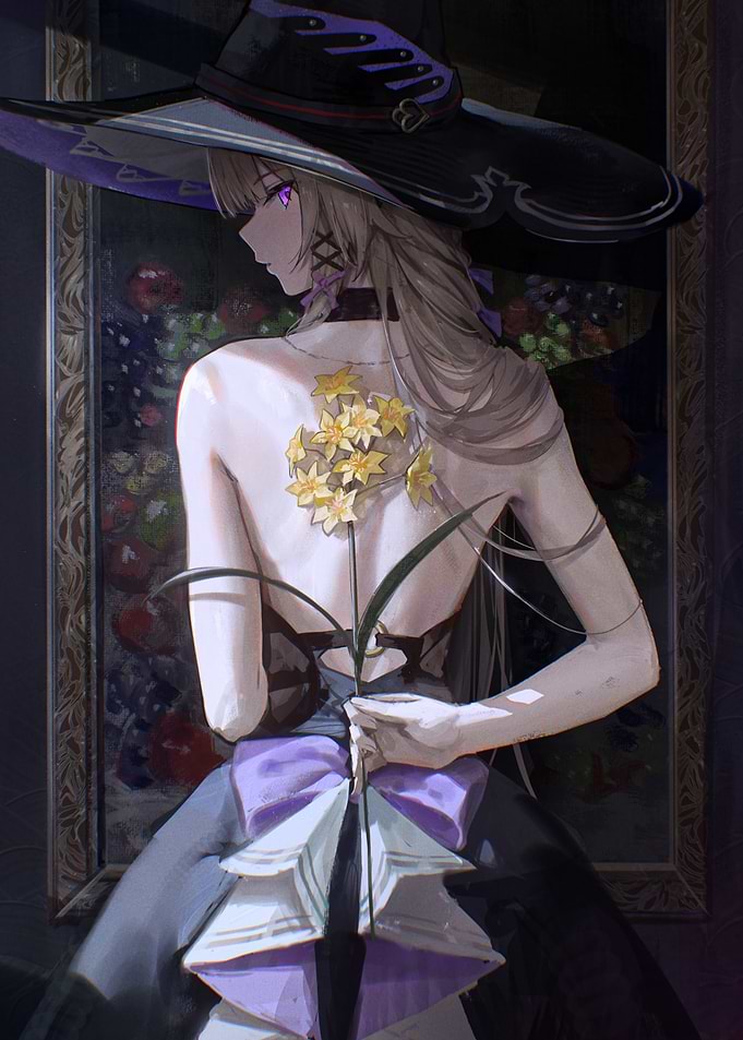 Witch with Flowers