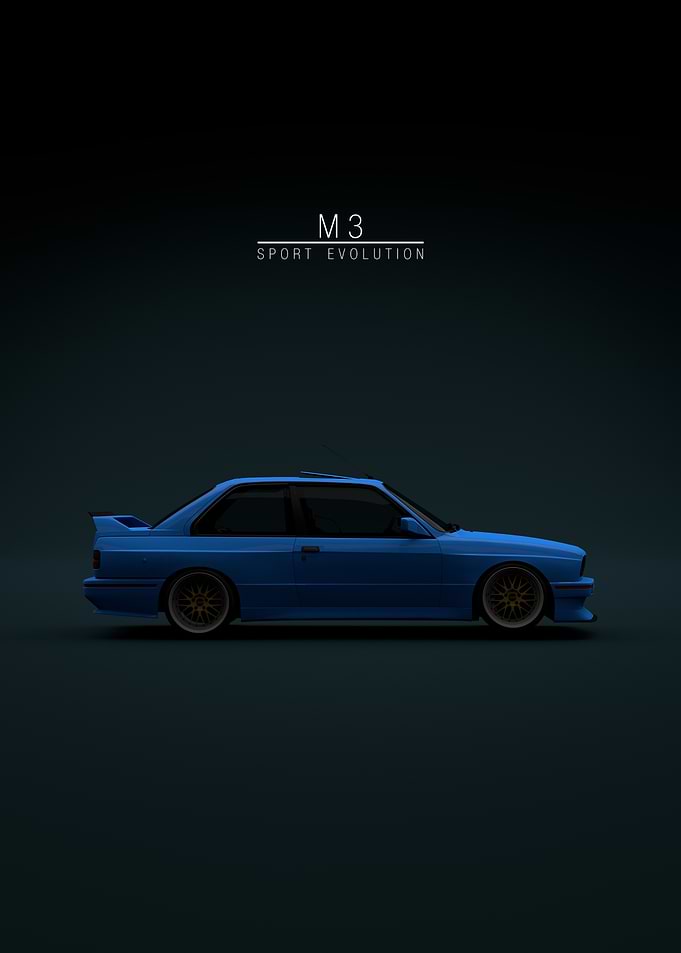 BMW M3 Sport Evolution Car Poster