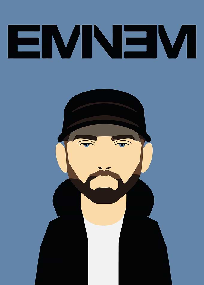 Eminem Minimalist Portrait