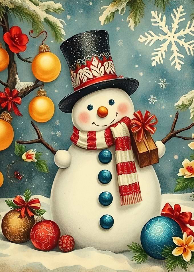 Festive Snowman Christmas Decorations