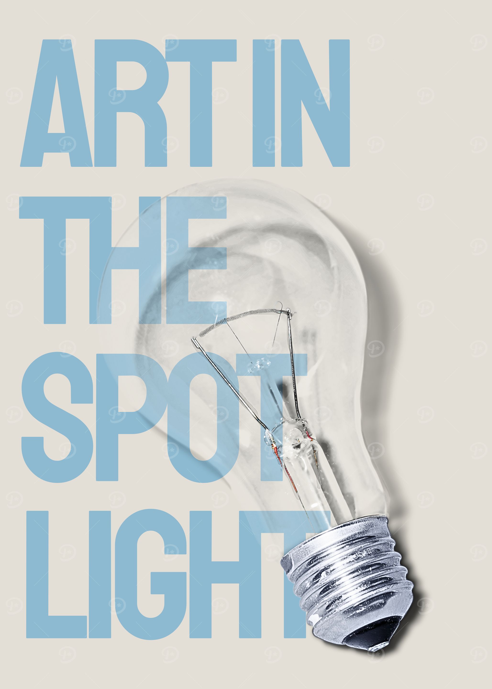 Art in the Spotlight Lightbulb