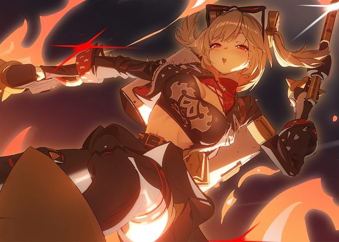 Girl with Fire