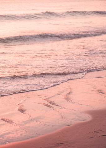 Pink Beach Waves
