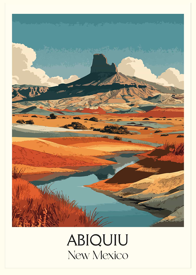 Abiquiu, New Mexico Landscape Art
