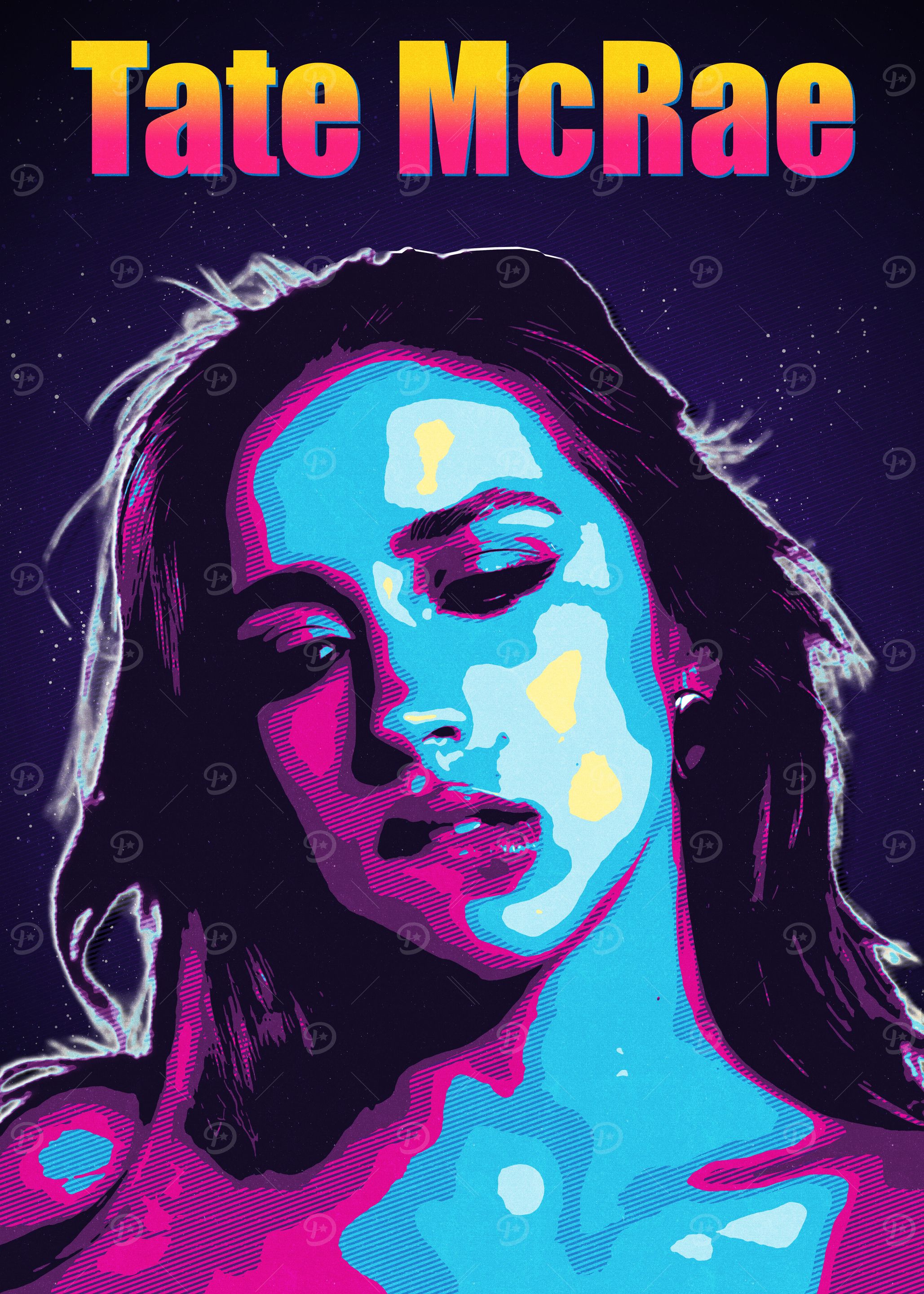 Tate McRae Pop Art Portrait