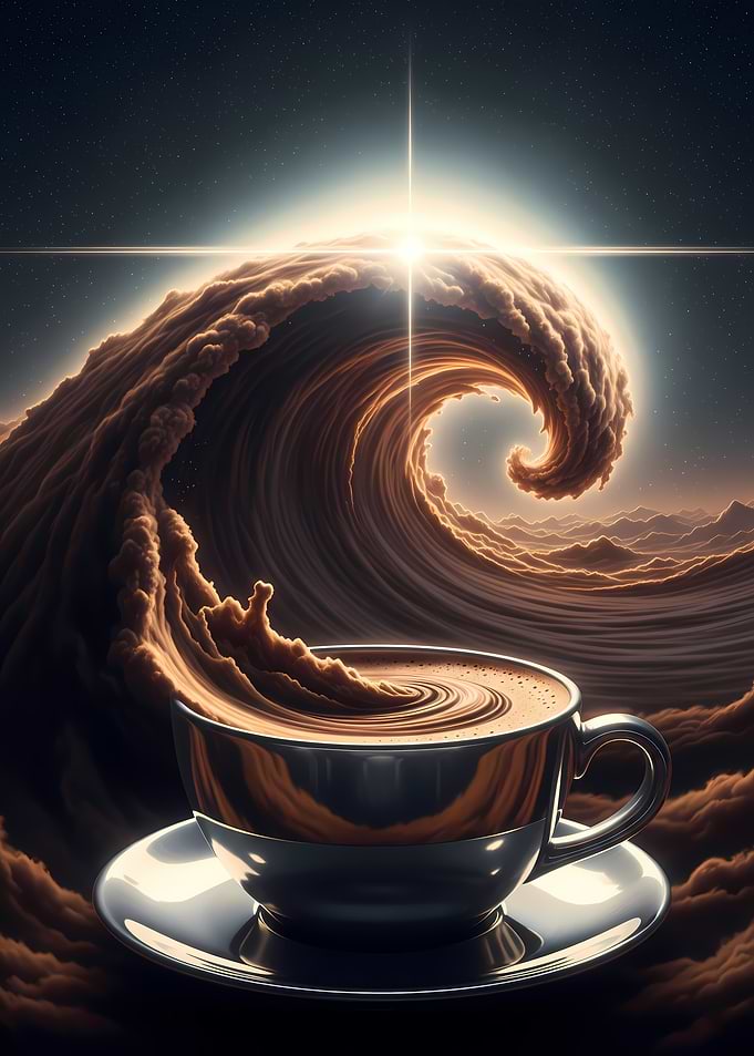 Cosmic Coffee Wave