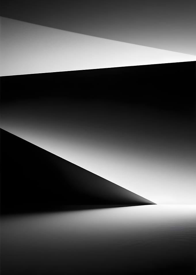 Abstract Black and White Light
