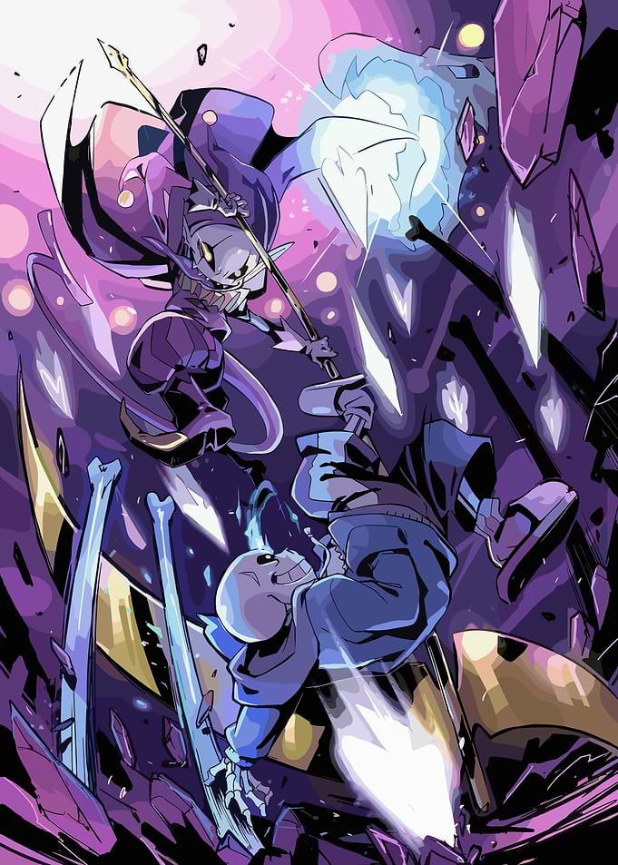 Undertale Battle Scene Digital Art