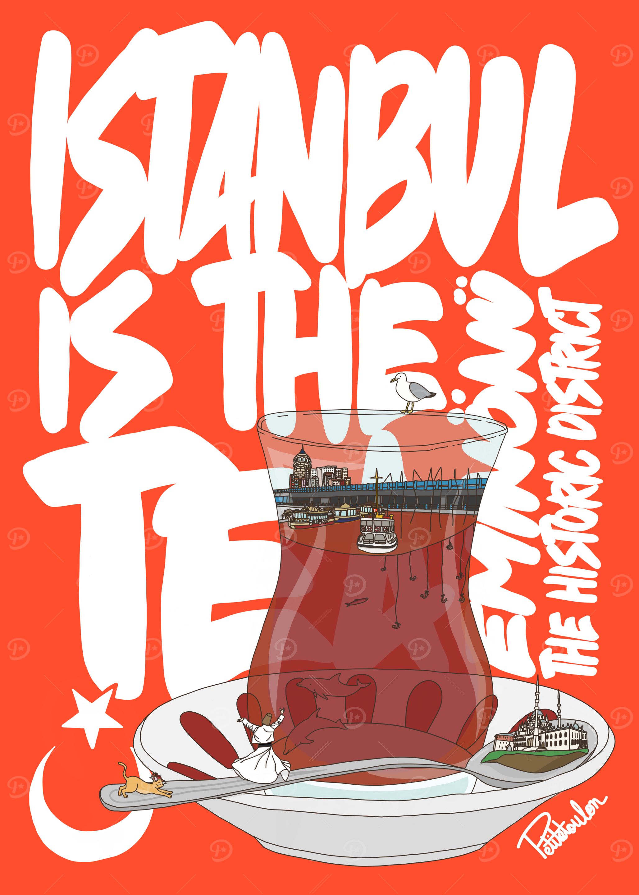 Istanbul Tea Eminonu Historic District Art