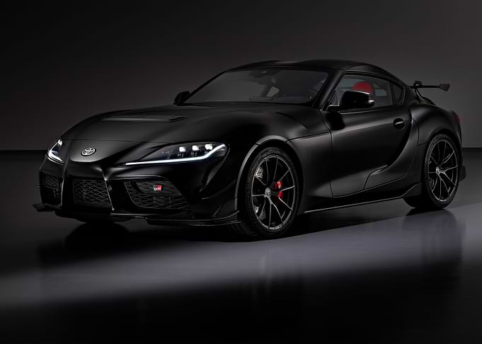 sleek black toyota supra gr