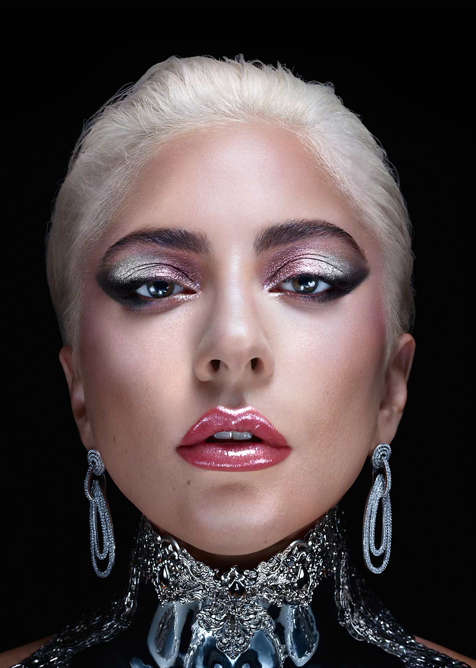Lady Gaga Portrait with Glamorous Makeup