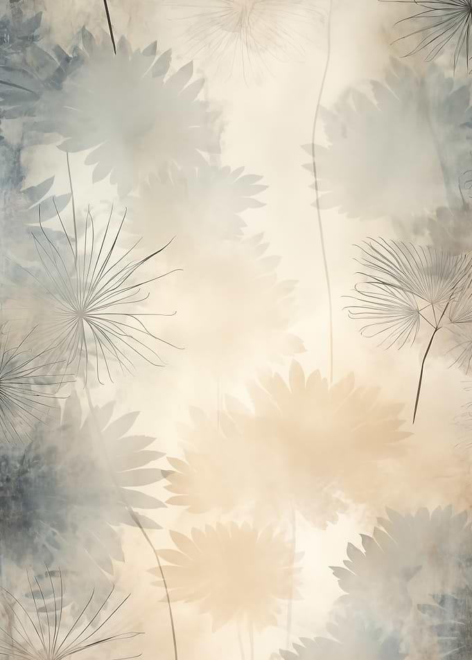Floral Abstract Soft Hues