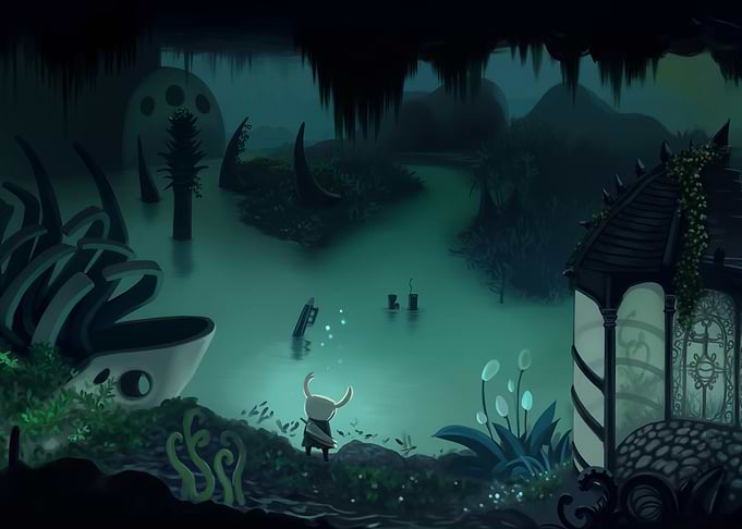 Hollow Knight in Greenpath