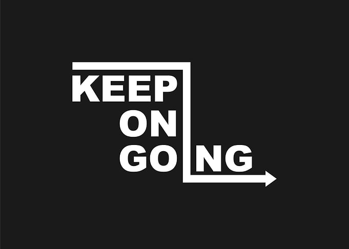 Keep On Going - Motivational Graphic