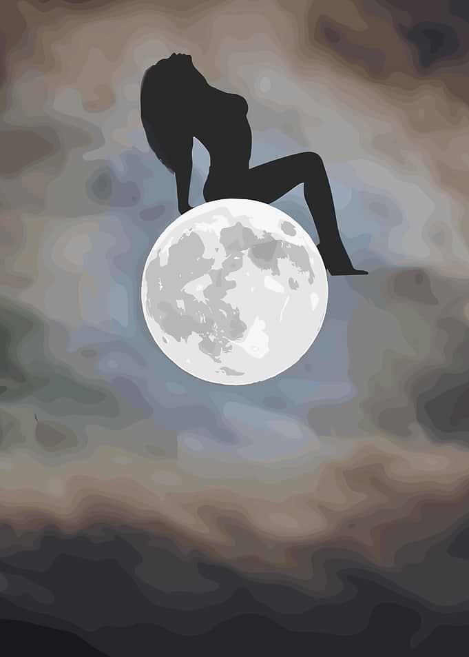 Silhouette on the Moon