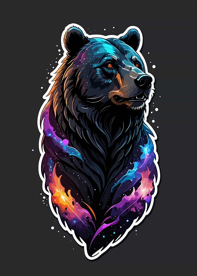Cosmic Bear Portrait
