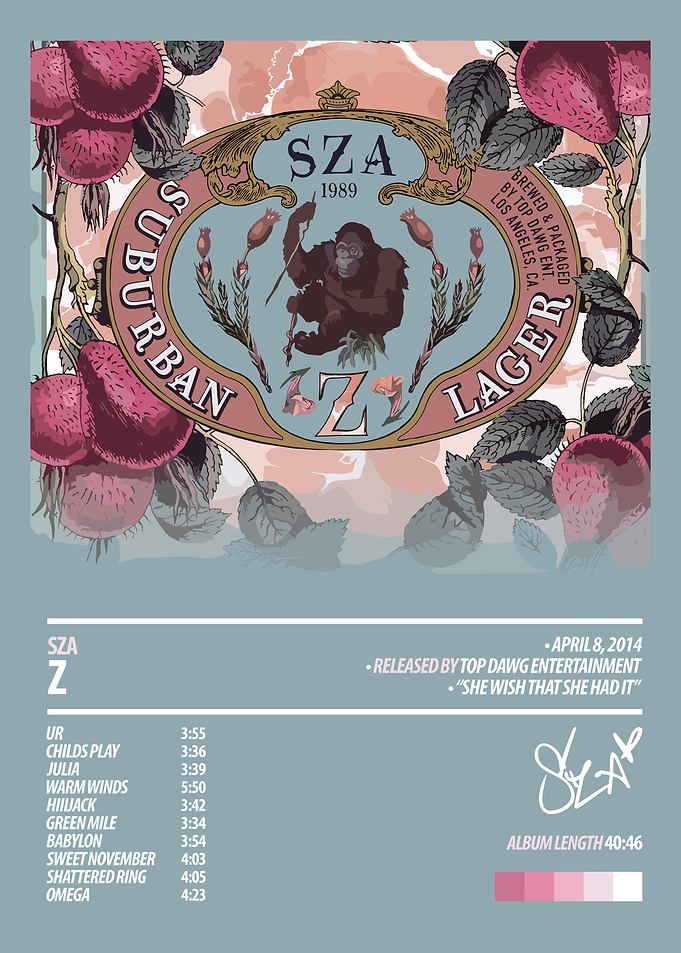 SZA - Z Album Cover Art