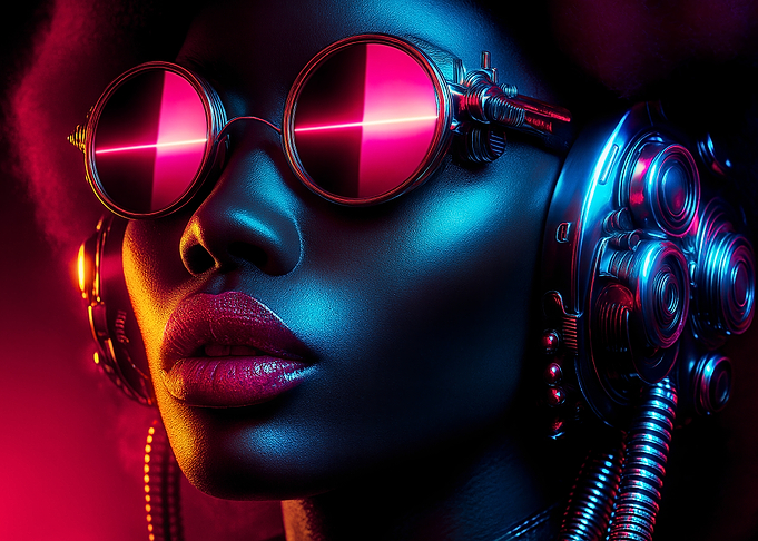 Cyberpunk Woman 'Techno Diva'