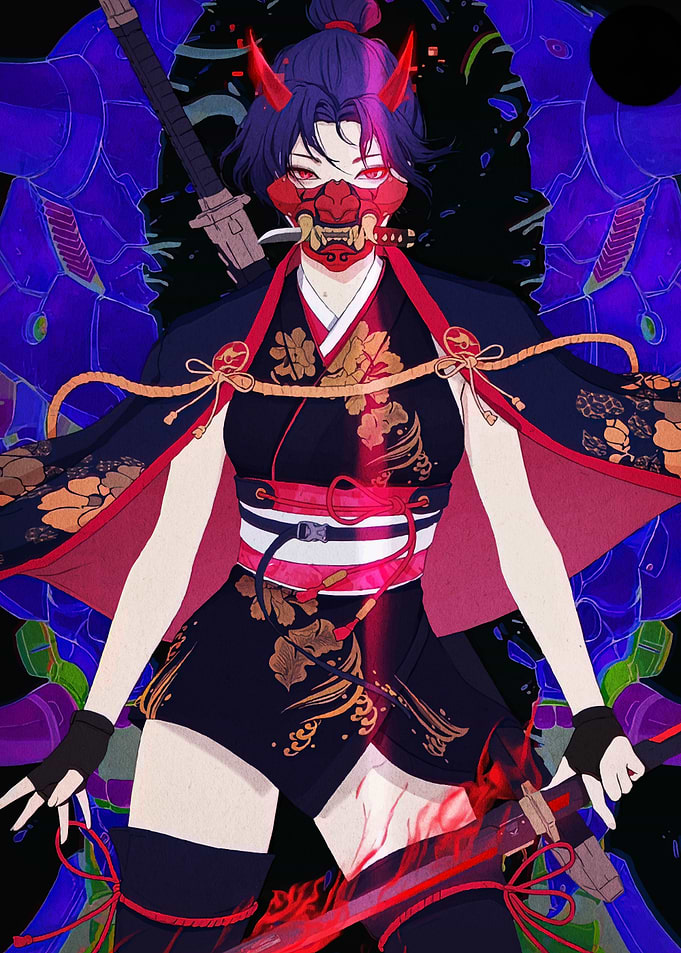 Demon Girl with Sword