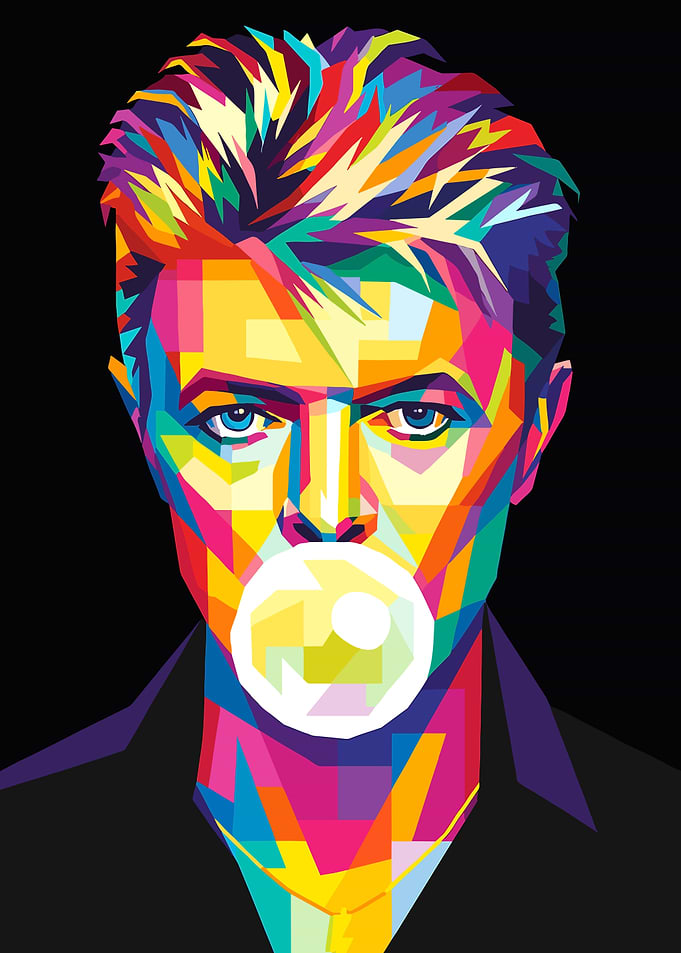 David Bowie Pop Art Portrait