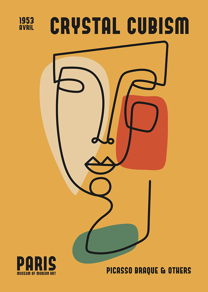 Crystal Cubism Exhibition Poster