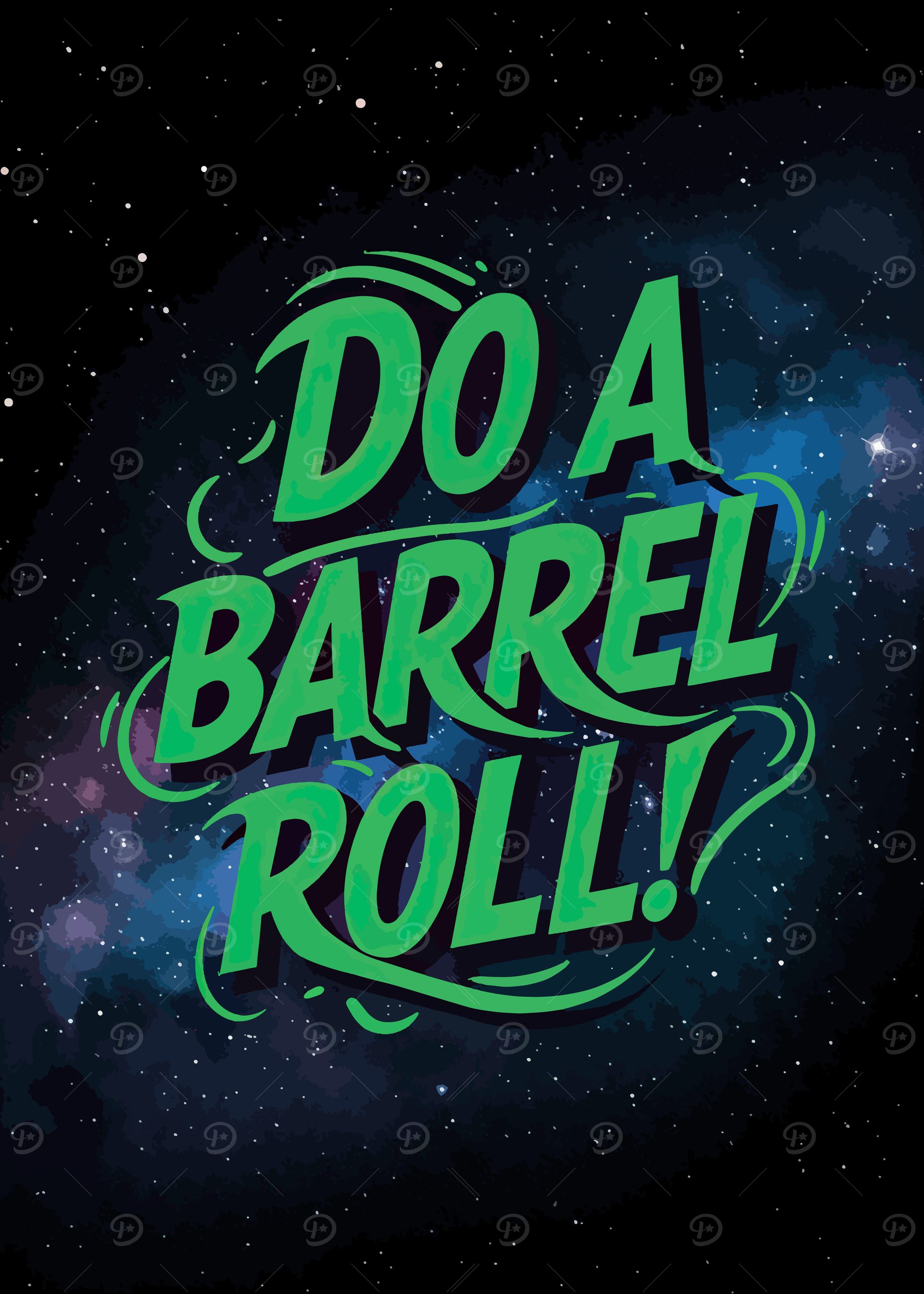 Do a Barrel Roll! Space Art