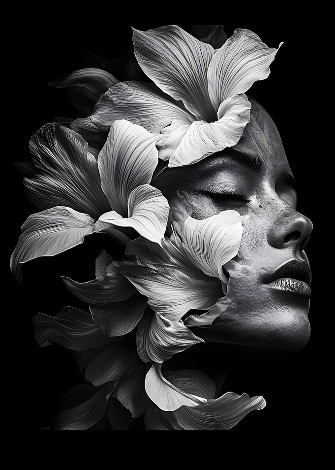 Floral woman Portrait