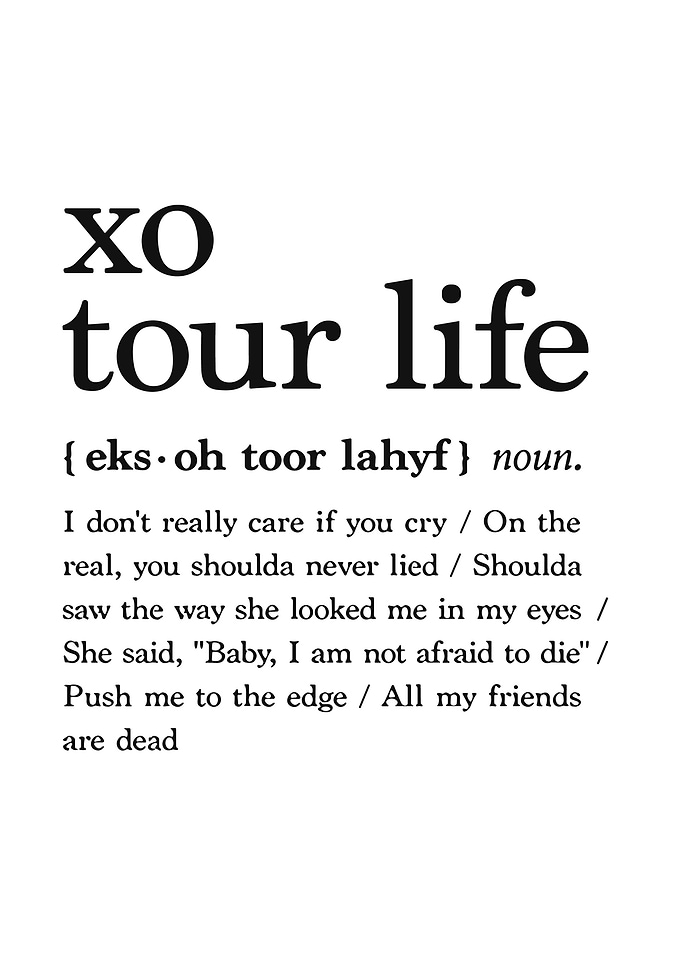 Lil Uzi Vert XO Tour Life Lyrics