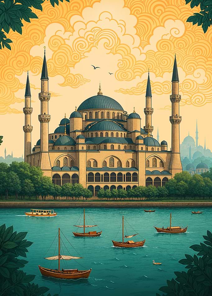 The Blue Mosque by the Water