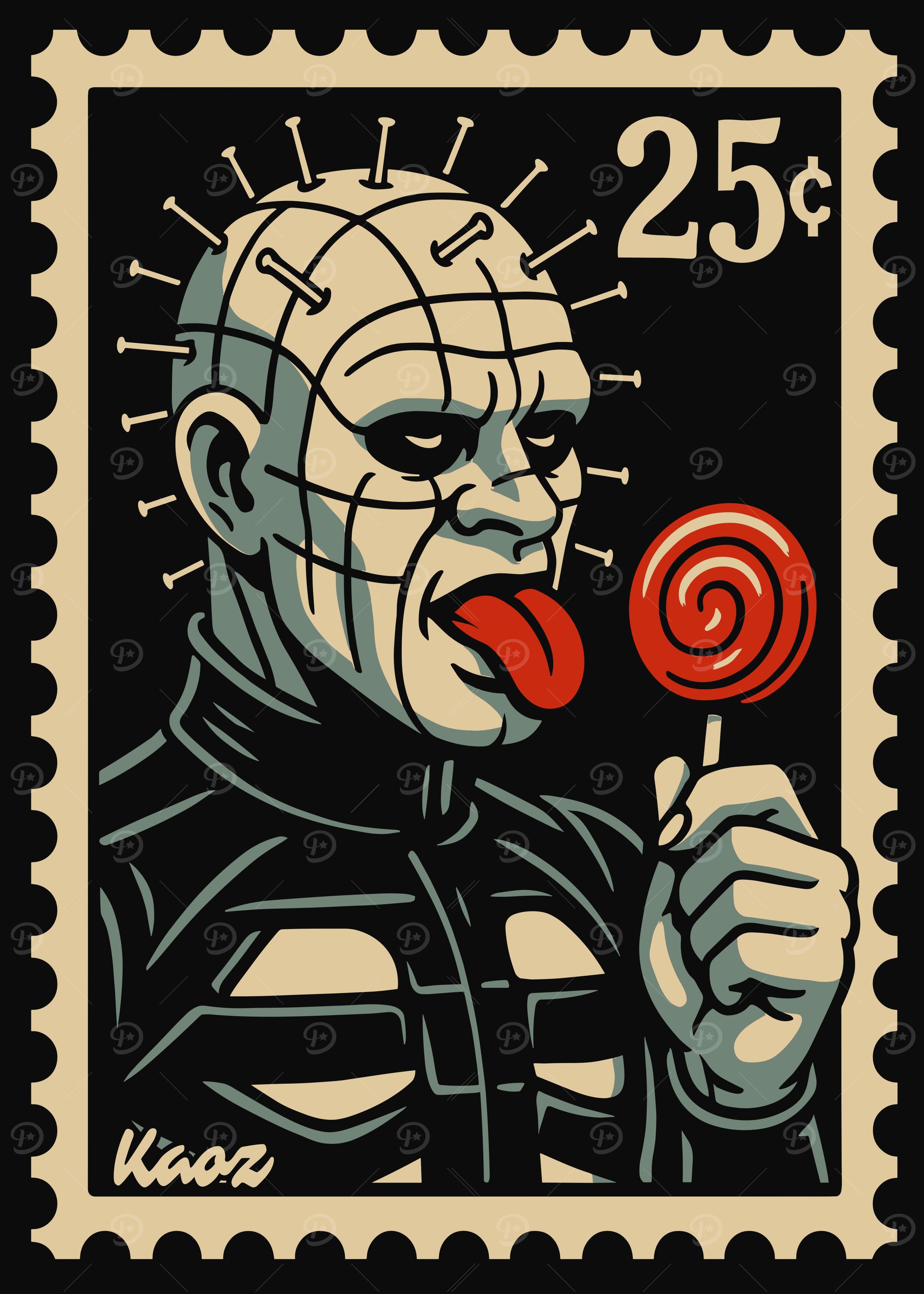 Pinhead-Lollipop Stamp