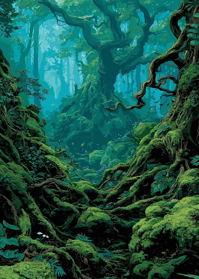 Lush Green Forest