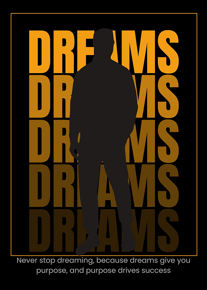 Dreams and Purpose Inspirational Poster
