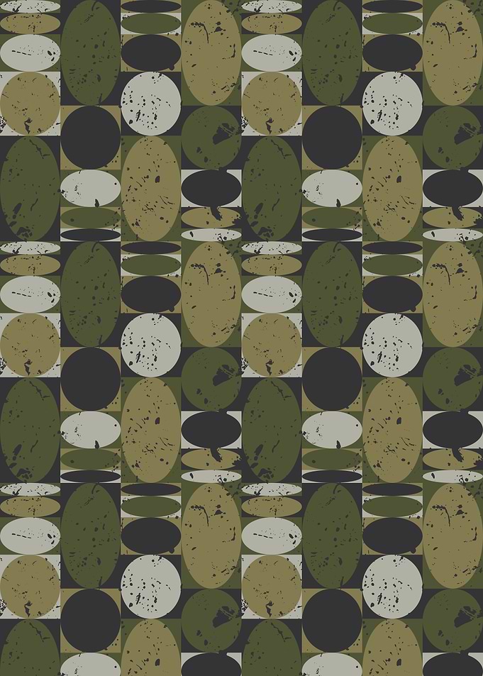 Abstract Geometric Pattern with Grunge Texture