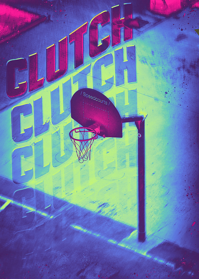 Neon Basketball Court - Clutch
