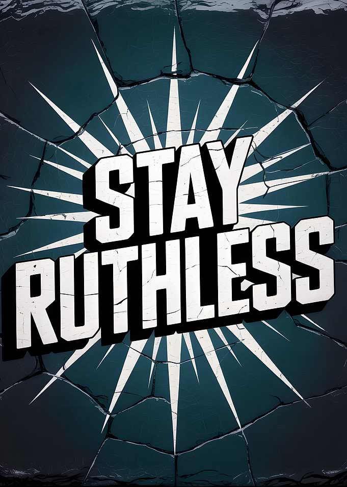 Stay Ruthless Motivational Poster