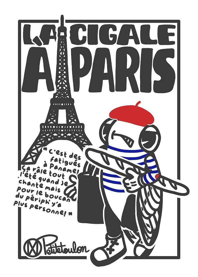La Cigale à Paris Illustration