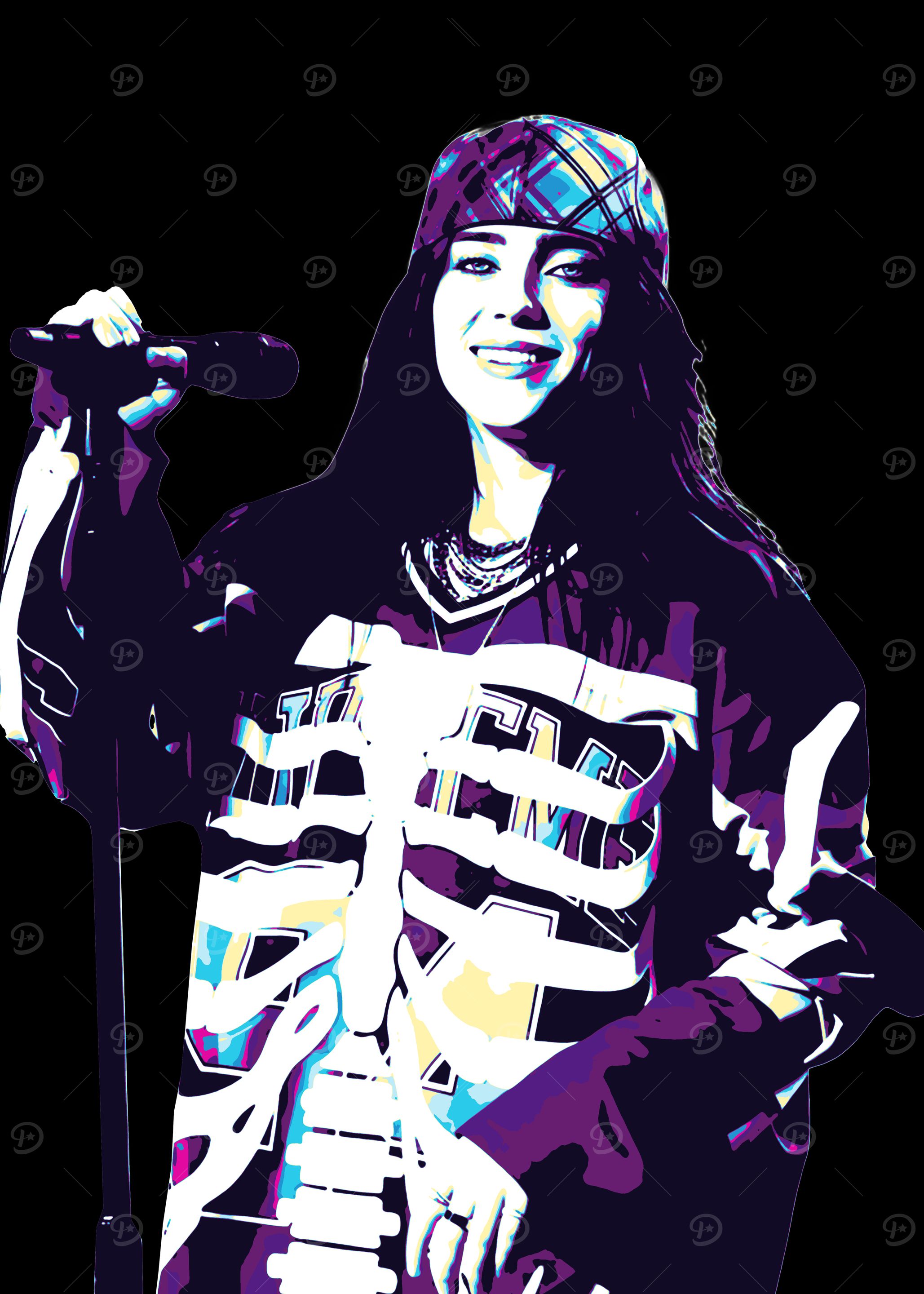 Billie Eilish Pop Art Portrait